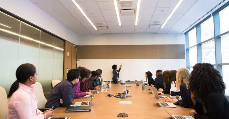 Business Meeting - Group of People on Conference room